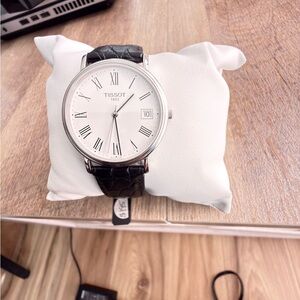 Tissot Black Leather Woman’s watch